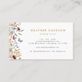 ワイルドフラワーエレガントの名刺 名刺 (裏面)