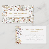 ワイルドフラワーエレガントの名刺 名刺 (正面/裏面)