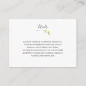 ワイルドフラワーエレガントの情報結婚詳細カード エンクロージャーカード (正面)