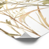 ワイルドフラワーエレガントの愛が開花ブライダルシャワーにある ポスター (角)