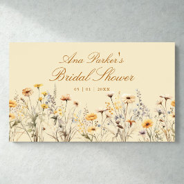 ワイルドフラワーエレガントの愛が開花ブライダルシャワーにある ポスター