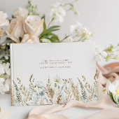 ワイルドフラワーエレガントの水の色素朴結婚の値 ゲストブック