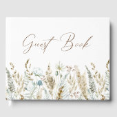 ワイルドフラワーエレガントの水の色素朴結婚の値 ゲストブック (正面)