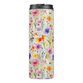 ワイルドフラワーエレガントの水彩模様 タンブラー (裏面)