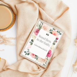 ワイルドフラワーエレガントの水色クリスチャンの女性 プランナー手帳