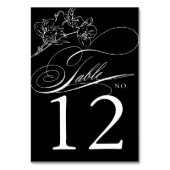 ワイルドフラワーエレガントの白黒結婚の設定 テーブルナンバー (裏面)