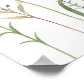 ワイルドフラワーエレガントの赤ちゃんシャワーへようこそ ポスター (角)