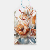 ワイルドフラワーエレガントの赤ちゃんシャワー ギフトタグ (裏面)