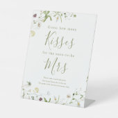 ワイルドフラワーエレガントは、ゲームのサインの数を推測するキス 台座サイン (正面)