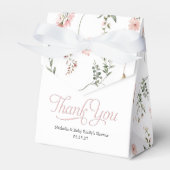 ワイルドフラワーエレガントをテーマにした赤ちゃんシャワーの特典 フェイバーボックス (正面サイド)