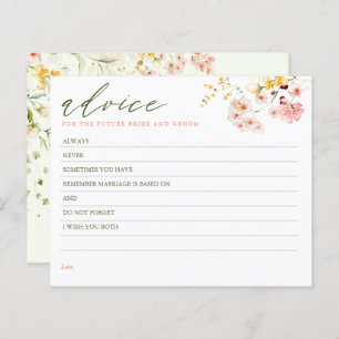 ワイルドフラワーエレガントアドバイスカード