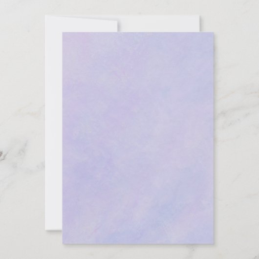 ワイルドフラワーエレガントウォーターのカラーブライダルシャワー 招待状 (裏面)