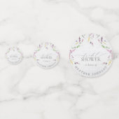 ワイルドフラワーエレガントウォーター色フローラブライダルシャワー コンフェッティ (正面)