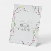 ワイルドフラワーエレガントウォーター色フローラ日付アイディア 台座サイン (正面)