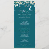 ワイルドフラワーエレガントカラフルディナーメニュー メニュー (正面)