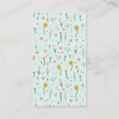 ワイルドフラワーエレガントガールズブックベビー エンクロージャーカード (裏面)