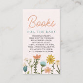 ワイルドフラワーエレガントガールズブックベビー エンクロージャーカード (正面)