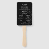 ワイルドフラワーエレガントゴシック結婚式 プログラム ハンドファン (裏面)