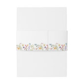 ワイルドフラワーエレガントスお洒落スクリプト庭園の結婚式 招待状ベリーバンド (裏面例)