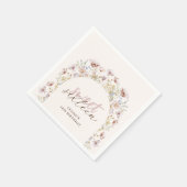 ワイルドフラワーエレガントズスウィート16誕生日 スタンダードカクテルナプキン (角)