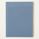 ワイルドフラワーエレガントズダスティブルーボホ写真結婚ズ プランナー手帳 (裏面)