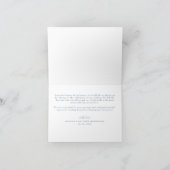 ワイルドフラワーエレガントズダスティブルーボー結婚ホ サンキューカード (内部)