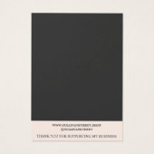 ワイルドフラワーエレガントズネックレスジュエリーディスプレイカード (裏面)