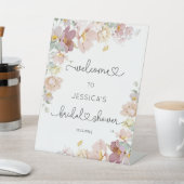 ワイルドフラワーエレガントズブライダルシャワーへようこそ 台座サイン (インサイチュ)