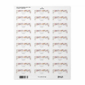 ワイルドフラワーエレガントズブライダルシャワーアドレス ラベル (フルシート)