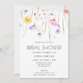 ワイルドフラワーエレガントズブライダルシャワー 招待状 (正面)