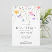 ワイルドフラワーエレガントズブライダルシャワー 招待状 (スタンド正面)