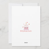 「ワイルドフラワーエレガントズミニマル誕生日カード シーズンカード (裏面)