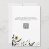 ワイルドフラワーエレガントズ婚約パーティ 招待状 (裏面)