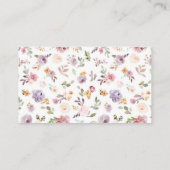 ワイルドフラワーエレガントズ日付ナイトアイディア エンクロージャーカード (裏面)