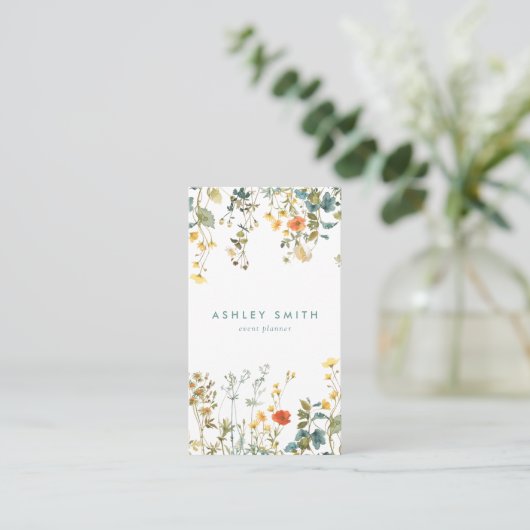 ワイルドフラワーエレガントソーシャルメディア 名刺 (スタンド正面)