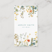 ワイルドフラワーエレガントソーシャルメディア 名刺 (正面)