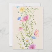 ワイルドフラワーエレガントバタフライガーデンイースターブランチ 招待状 (裏面)