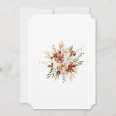 ワイルドフラワーエレガントバプテスマ宗教イベント 招待状 (裏面)