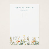 ワイルドフラワーエレガントフィールドキーチェーン表示カード (正面)