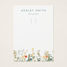 ワイルドフラワーエレガントフィールドキーチェーン表示カード