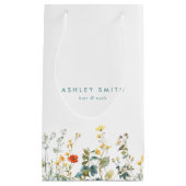 ワイルドフラワーエレガントフィールドビジネス スモールペーパーバッグ (正面)