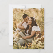 ワイルドフラワーエレガントフォトブライダルシャワー 招待状 (裏面)