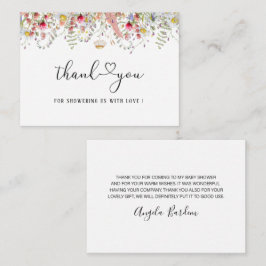 ワイルドフラワーエレガントフローラお願いノートカード ノートカード