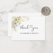 ワイルドフラワーエレガントフローラお願いノートカード ノートカード (正面/裏面インサイチュ)