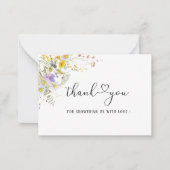 ワイルドフラワーエレガントフローラお願いノートカード ノートカード (正面)