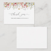 ワイルドフラワーエレガントフローラお願いノートカード ノートカード (正面/裏面)