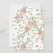 ワイルドフラワーエレガントフローラアルチ結婚ーズ 招待状 (裏面)