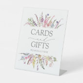 ワイルドフラワーエレガントフローラウォーター結婚カラーのギフト 台座サイン (正面)