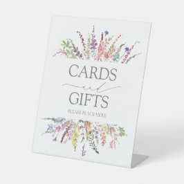 ワイルドフラワーエレガントフローラウォーター結婚カラーのギフト 台座サイン