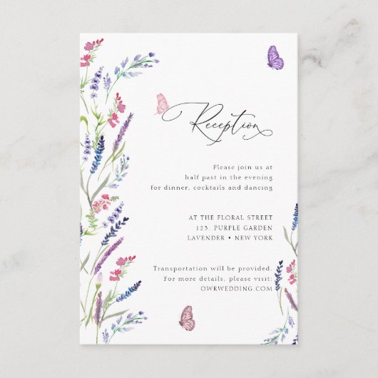 ワイルドフラワーエレガントフローラエンクロージャカード エンクロージャーカード (正面)